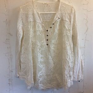 Beautiful Lace Floreat Blouse sz 6